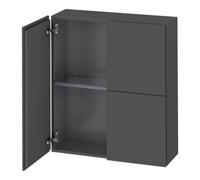 Duravit Duravit Armoire mi-haute L-Cube 70x24,3x80cm, 2 portes, graphite mat Quantité:1