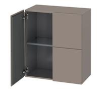 Duravit Duravit Armoire mi-haute L-Cube 70x36,3x80 cm, 2 portes, basalte mat Quantité:1