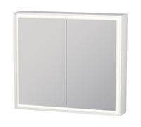 Duravit Duravit Armoire miroir L-Cube 80x70x15,5 cm, blanc mat, avec éclairage lavage Quantité:1
