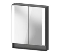 Duravit Duravit Armoire miroir Universal Qatego 60x75x15,5 cm, graphite mat, 2 portes Quantité:1
