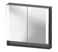 Duravit Duravit Armoire miroir Universal Qatego 80x75x15,5 cm, graphite mat, 2 portes Quantité:1