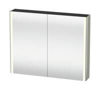 Duravit Duravit Armoire miroir Universal XSquare 100x80x15,5 cm, Taupe mat, 2 portes, LED Quantité:1