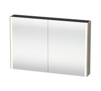 Duravit Duravit Armoire miroir Universal XSquare 120x80x15,5 cm, basalte mat, 2 portes, LED Quantité:1