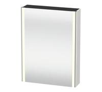 Duravit Duravit Armoire miroir Universal XSquare 60x15,5x80 cm, 1 porte, LED, à gauche, blanc semi-mat Quantité:1