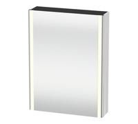 Duravit Duravit Armoire miroir Universal XSquare 60x15,5x80cm, 1 porte, LED, à gauche, taupe mat Quantité:1