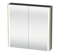 Duravit Duravit Armoire miroir Universal XSquare 80x80x15,5 cm, blanc brillant, 2 portes, LED Quantité:1
