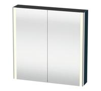 Duravit Duravit Armoire miroir Universal XSquare 80x80x15,5 cm, bleu mat, 2 portes, LED Quantité:1