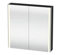 Duravit Duravit Armoire miroir Universal XSquare 80x80x15,5 cm, graphite mat, 2 portes, LED Quantité:1