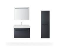 Duravit Duravit Armoire semi-haute No. 1 40x36x132cm, 4 compartiments, porte gauche, graphite mat Quantité:1