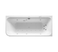 Duravit Duravit Baignoire Balnéo Happy D.2 180x80 cm, angle droite, 2 jets, blanc, Combi-Sys P Quantité:1