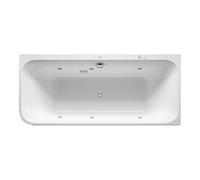Duravit Duravit Baignoire balnéo Happy D.2 180x80 cm, angle droite, 2 RS, blanc, système Jet Quantité:1