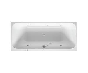 Duravit Duravit Baignoire balnéo Happy D.2 180x80 cm, Jet-Sys, version EB, 2 RS, blanc Quantité:1