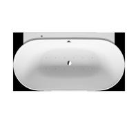 Duravit Duravit Baignoire balnéo Luv 180x95 cm, pré-installée, 2 jets, blanche, système Air Quantité:1