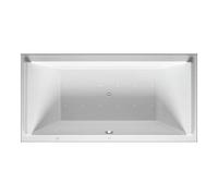 Duravit Duravit Baignoire balnéo Starck 200x100 cm, Air-Sys, EB-Vers, 2 RS, blanche Quantité:1
