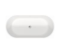 Duravit Duravit Baignoire D-Neo 160x75x45 cm, autoportante, avec trop-plein, 2 repose-têtes, mat blanc Quantité:1