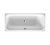 Duravit Duravit Baignoire rectangulaire Happy D.2 160x70x46 cm, encastrable, 1 trop-plein droite, blanc Quantité:1