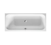 Duravit Duravit Baignoire rectangulaire Happy D.2 160x70x46 cm, encastrable, 1 trop-plein gauche, blanc Quantité:1