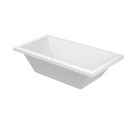 Duravit Duravit Baignoire rectangulaire Starck 180x90x46 cm, version EB, 2 RS, avec trop-plein, blanche Quantité:1