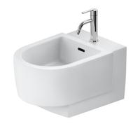 Duravit Duravit Balcoon Bidet mural 37x54 cm, avec robinet, sortie horizontale, blanc mat soyeux Quantité:1