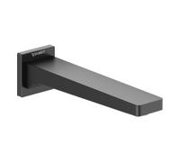 Duravit Bec de baignoire Manhattan MH5240010046 revêtement mural carré, projection 189 mm noir mat