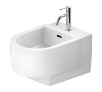 Duravit Duravit Bidet mural Balcoon 37x54 cm, avec robinet, sortie supérieure, blanc brillant Quantité:1