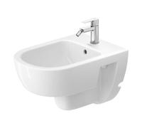 Duravit Duravit Bidet mural D-Code 37x54 cm, avec trou de robinet, trop-plein, blanc Quantité:1
