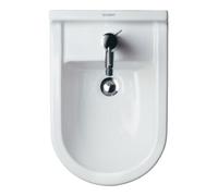 Duravit Duravit Bidet mural Starck 3 36,5x54 cm, avec trop-plein, plage robinet, blanc Quantité:1
