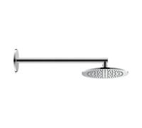 Duravit Duravit Bras de douche avec plaque murale, rond, 485 mm, chrome Quantité:1