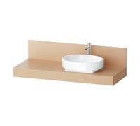 Duravit Duravit Console Balcoon 140x55x37 cm, 1 AS, robinet à droite, Terra ma Quantité:1