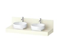 Duravit Duravit Console Balcoon 140x55x37 cm, 2 trous, becs doubles, ivoire mat Quantité:1