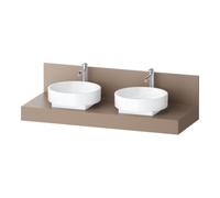 Duravit Duravit Console Balcoon 140x55x37 cm, 2 trous, évier double face, montage encastré Quantité:1
