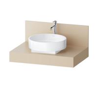 Duravit Duravit Console Balcoon 80x55x37 cm, 1 trou robinet, beige sable Quantité:1