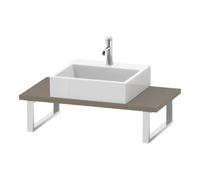Duravit Duravit Console Compact L-Cube 80-200x48 cm, 1 découpe, ép. 3 cm, lin Quantité:1