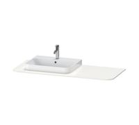 Duravit Duravit Console de lavabo Happy D.2 Plus 130x55 cm, 1 découpe, cuvette à gauche, blanc brillant Quantité:1
