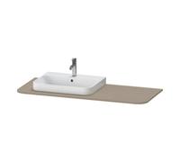 Duravit Duravit Console de lavabo Happy D.2 Plus 130x55 cm, 1 découpe, cuvette gauche, lin Quantité:1