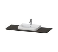 Duravit Duravit Console de lavabo Happy D.2 Plus 130x55 cm, 1 trou, avec siphon, noyer satiné Quantité:1