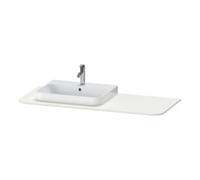 Duravit Duravit Console de lavabo Happy D.2 Plus 130x55 cm, 1 trou, B gauche, blanc mat nordique Quantité:1