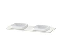 Duravit Duravit Console de lavabo Happy D.2 Plus 130x55 cm, 2 trous, blanc nord mat Quantité:1
