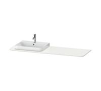 Duravit Duravit Console de lavabo Happy D.2 Plus 160x55 cm, 1 AS, gauche, blanc mat nordique Quantité:1