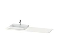 Duravit Duravit Console de lavabo Happy D.2 Plus 160x55 cm, 1 découpe, cuve à gauche, blanc brillant Quantité:1