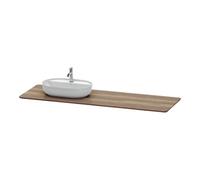 Duravit Duravit Console de lavabo Luv 178,3x59,5x2,5cm, chêne, avec 1 trou, gauche, naturel Quantité:1