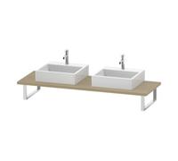 Duravit Duravit Console L-Cube 80-200x55 cm, 2 tiroirs, épaisseur 3 cm, médium chêne Quantité:1
