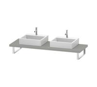 Duravit Duravit Console L-Cube 80-200x55cm, 2 A., ép. 4,5cm, gris béton Quantité:1