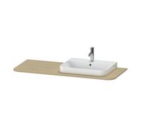 Duravit Duravit Console lavabo Happy D.2 Plus 130x55 cm, 1 trou, évier droit, Medit. Ei Quantité:1