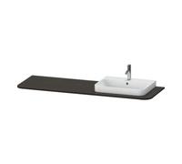 Duravit Duravit Console lavabo Happy D.2 Plus 160x55 cm, 1 trou, robinetterie droite, noyer huilé Quantité:1