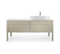 Duravit Console de lavabo Luv LU9468R2525 178,3x59,5 cm droite quartz structure sable 1 découpe