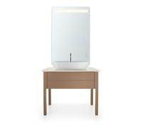 Duravit LU946901717 – 98,8 x 59,5 cm, pierre de quartz, avec 2000, structure blanche