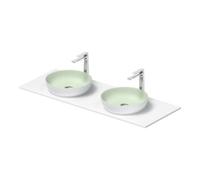 Duravit Duravit Console lavabo Sivida 135x50 cm, vert I.Fa, blanc extérieur mat s-matt Quantité:1