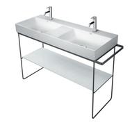 Duravit Duravit Console métal DuraSquare 126,5x45 cm, sur pied, noir mat Quantité:1
