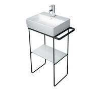 Duravit Duravit Console métallique DuraSquare 51,6x33 cm, sur pied, noir mat Quantité:1